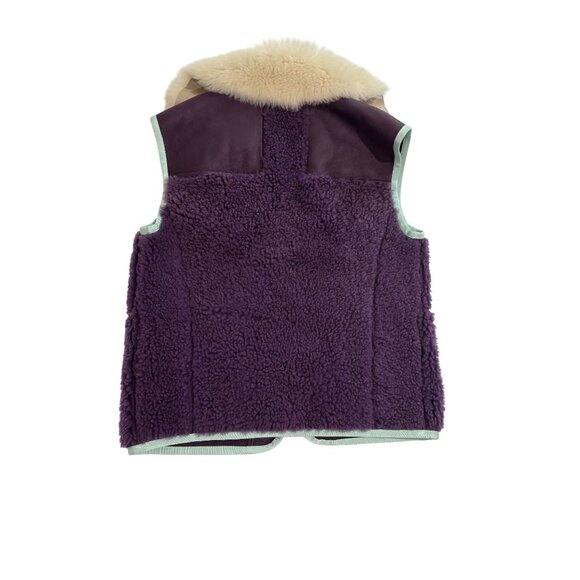 Coach Shearling Vest in Purple - Picture 3 of 6